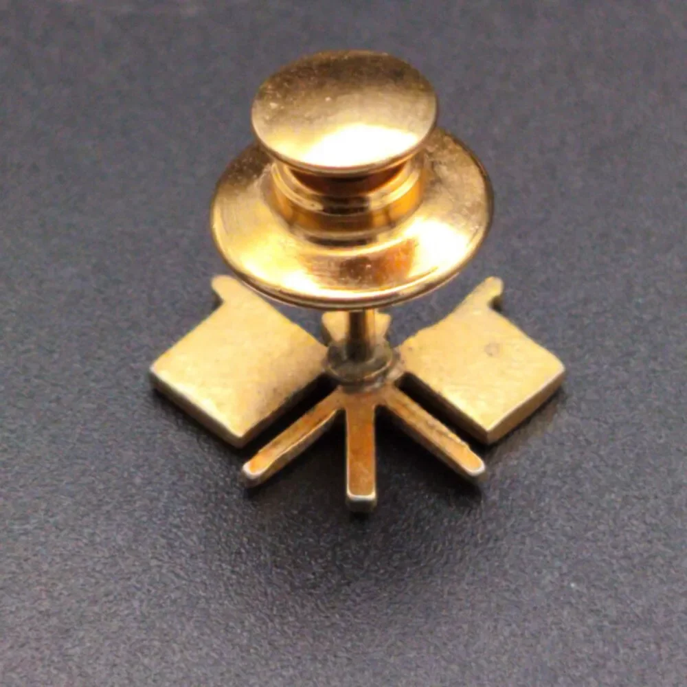 US Army Signal Corps Officer Collar Brass Branch Insignia pin-back